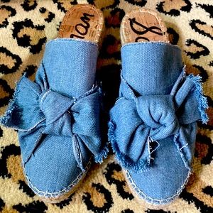 Sam Edelman denim slides size 7.5